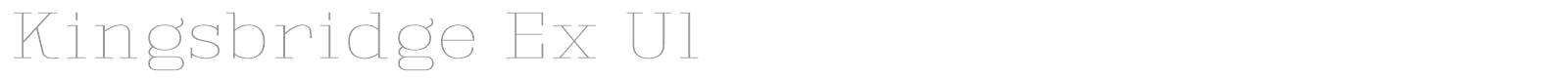 Kingsbridge font preview